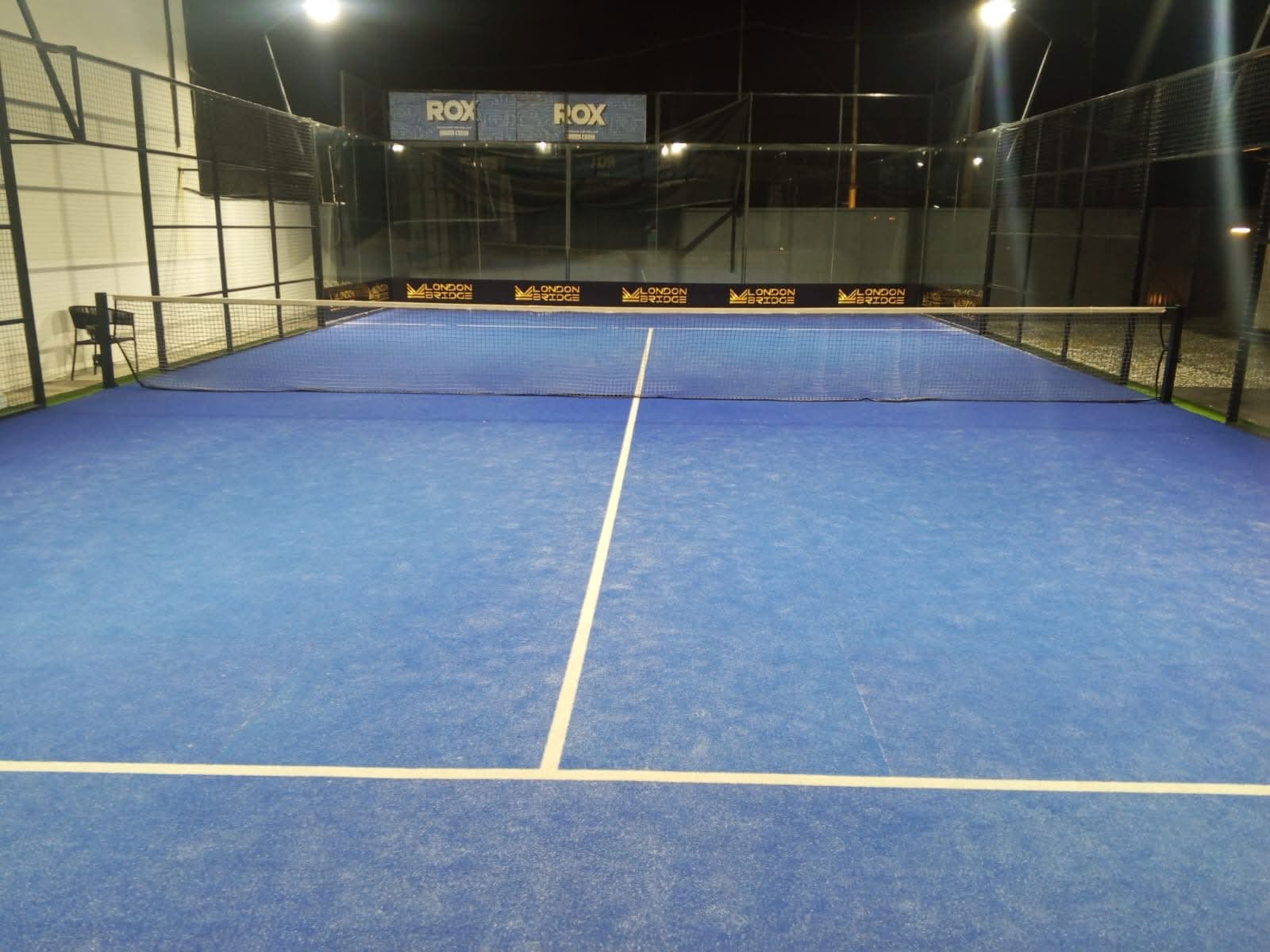 Blue padel court